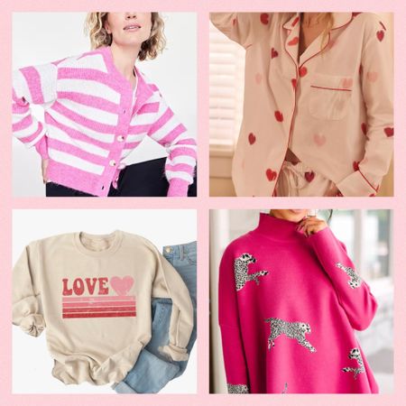 V-day inspired pieces. Pink & red. Hearts, stripes or cheetah! Cheerful and fun for the season. 

#LTKSeasonal #LTKGiftGuide #LTKfindsunder50