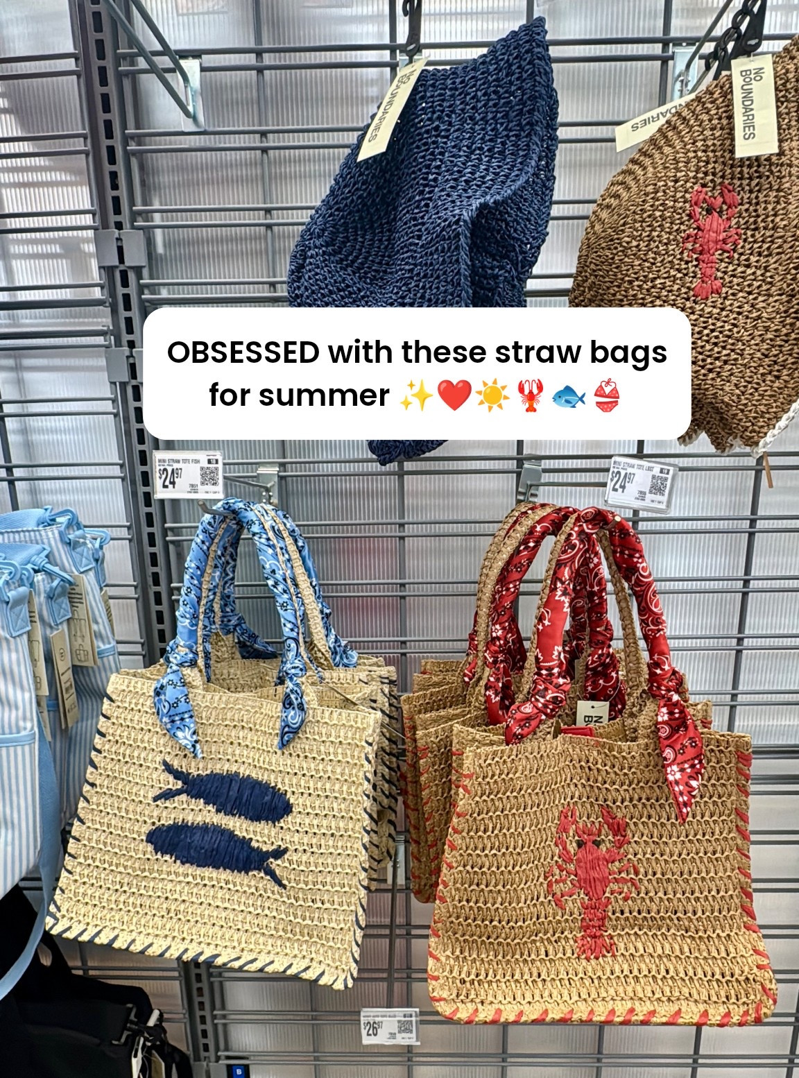 these straw handbags are PERFECT for summer!! & they’re under $30 👏🏼😍

Summer handbag 
Vacation must haves
Summer bag
Summer tote bag
Vacation outfit ideas
Summer vacation essentials
Beach vacation accessories 
Sardines 
Sardine hand bag
Trendy handbags for summer
Trendy purses
Purses for summer
Walmart new arrivals
Walmart fashion 
Walmart finds
Walmart deals

#LTKSwim #LTKTravel #LTKootd
