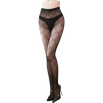 Fishnet Stockings Fashion Letter Tights | Amazon (US)