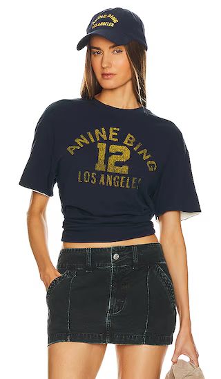 Toni Reversible Tee in Washed Navy & Off White | Revolve Clothing (Global)