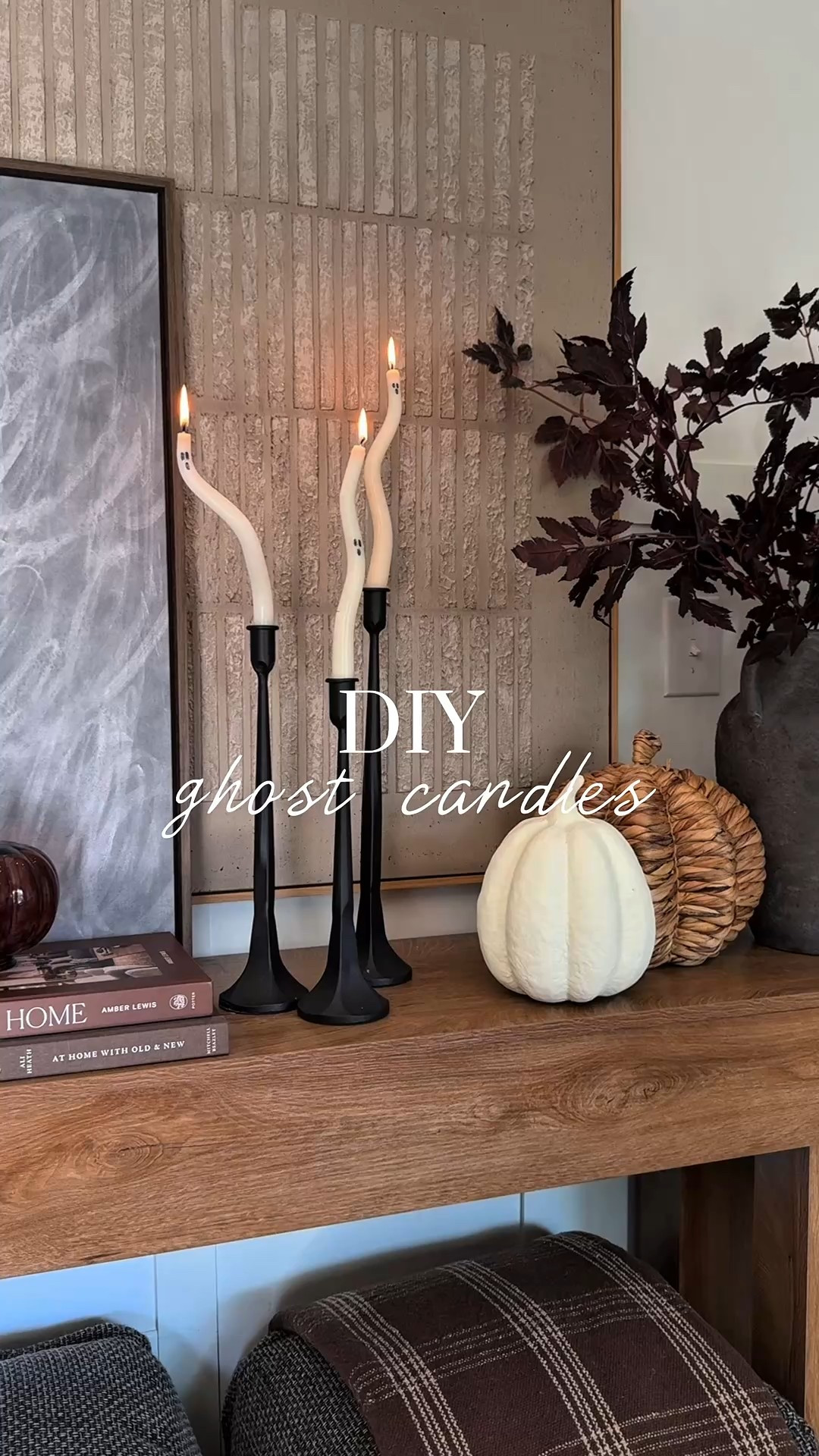 Easy & cute Halloween DIY! Use paraffin wax candles so they’ll bend and soak in hot tap water until soft! 

Halloween indoor decor, Falloween console styling, ghost candlesticks, spooky home decor, affordable Halloween decorating

#LTKSaleAlert #LTKSeasonal #LTKHome