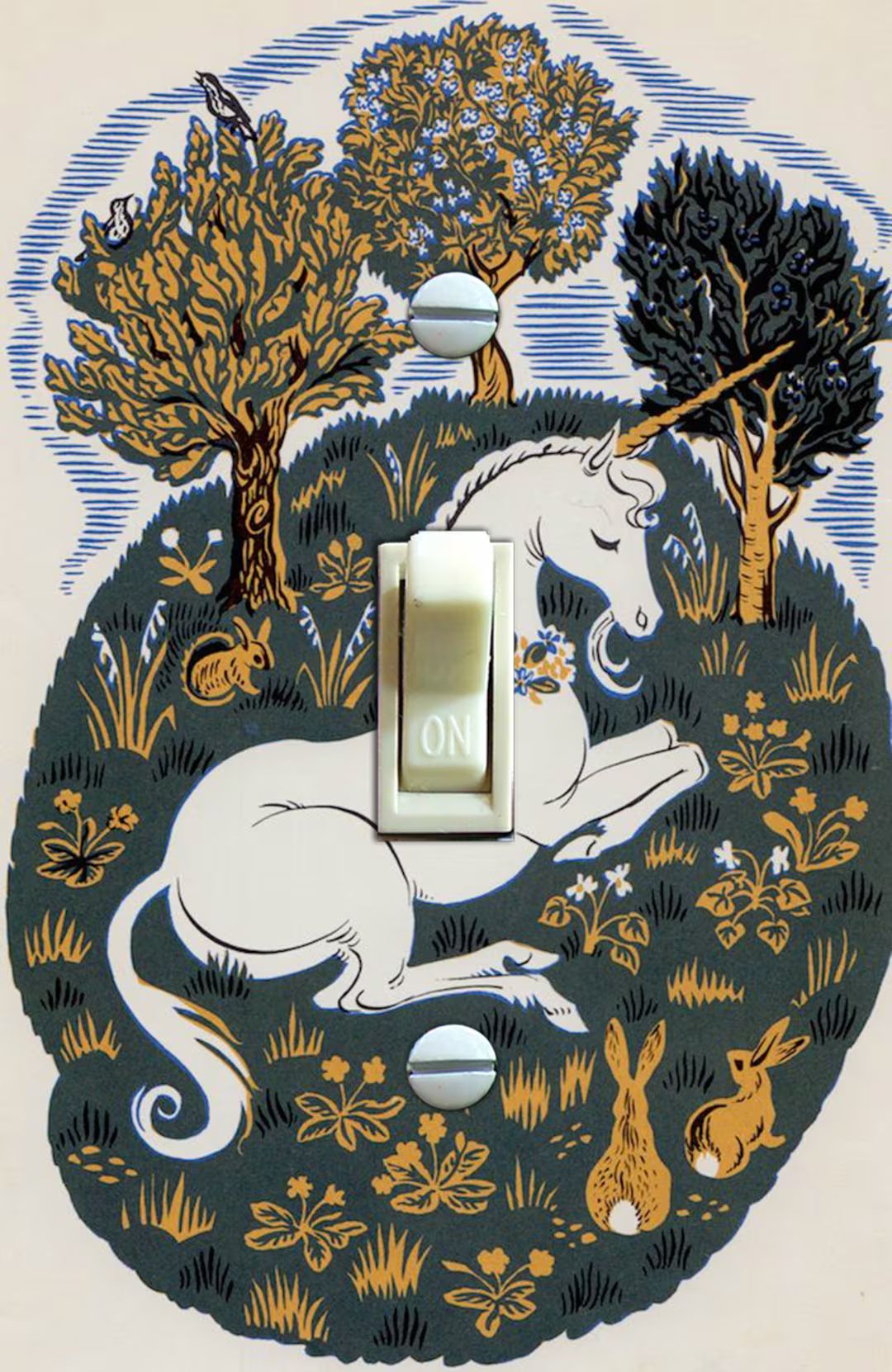 The Last Unicorn Illustration Switch Plate Cover Light - Etsy | Etsy (US)