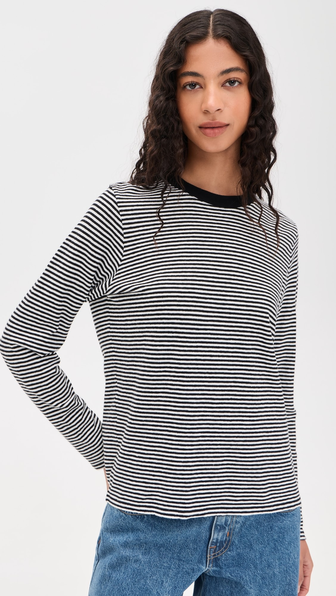 Clare V. Mini Stripe Long Sleeve Tee | Shopbop | Shopbop