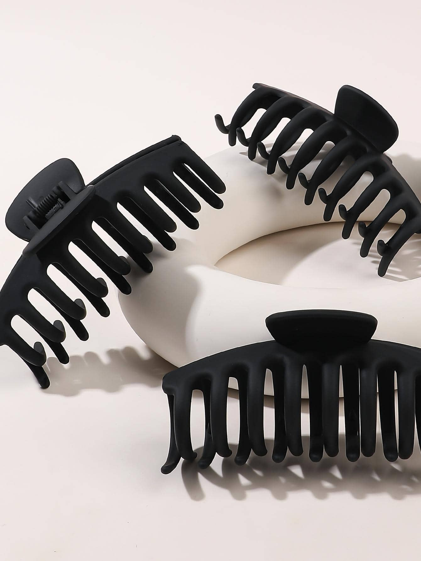 3pc Claw Clip: Black | SHEIN