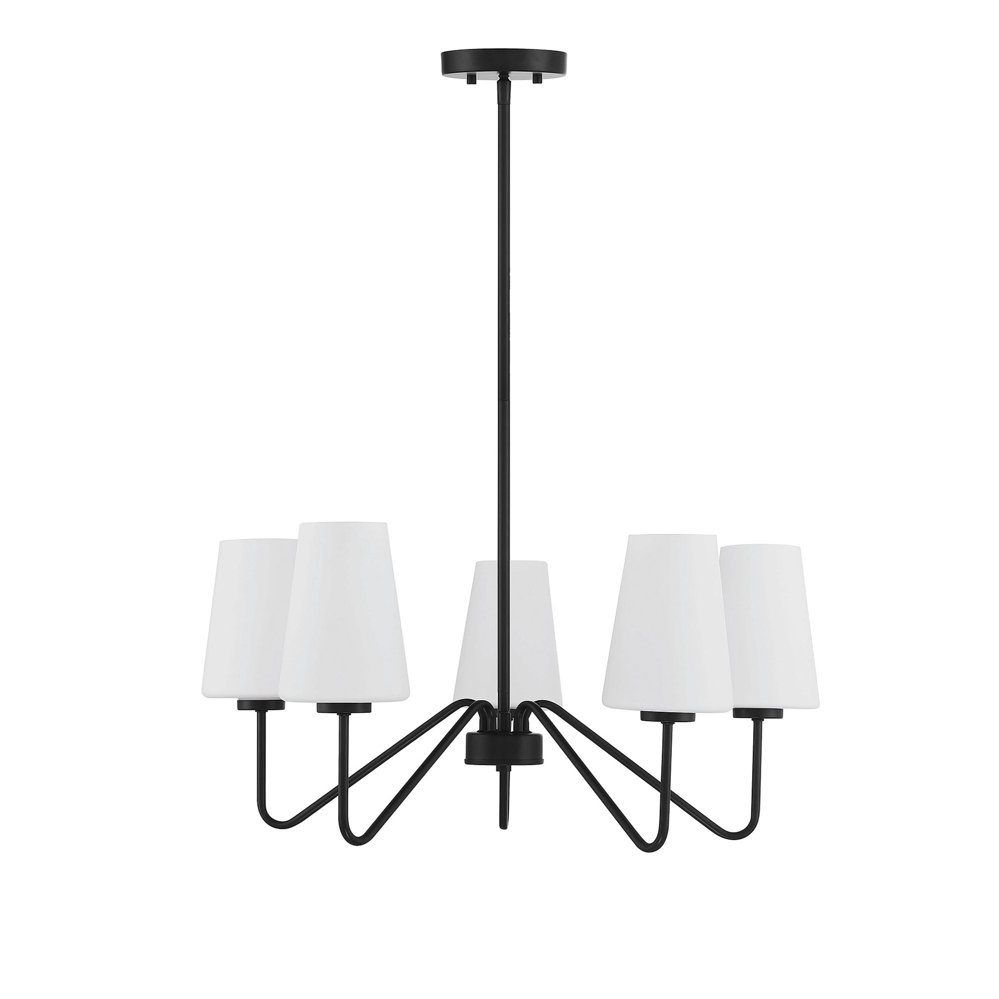 Trade Winds Lighting 5-Light Chandelier In Matte Black | Walmart (US)
