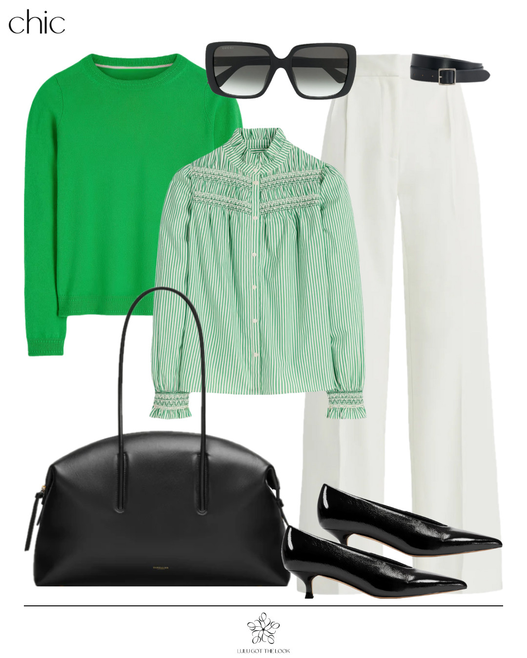 Green striped blouse: 4 styles - chic 

 #LTKootd #LTKSeasonal #LTKU