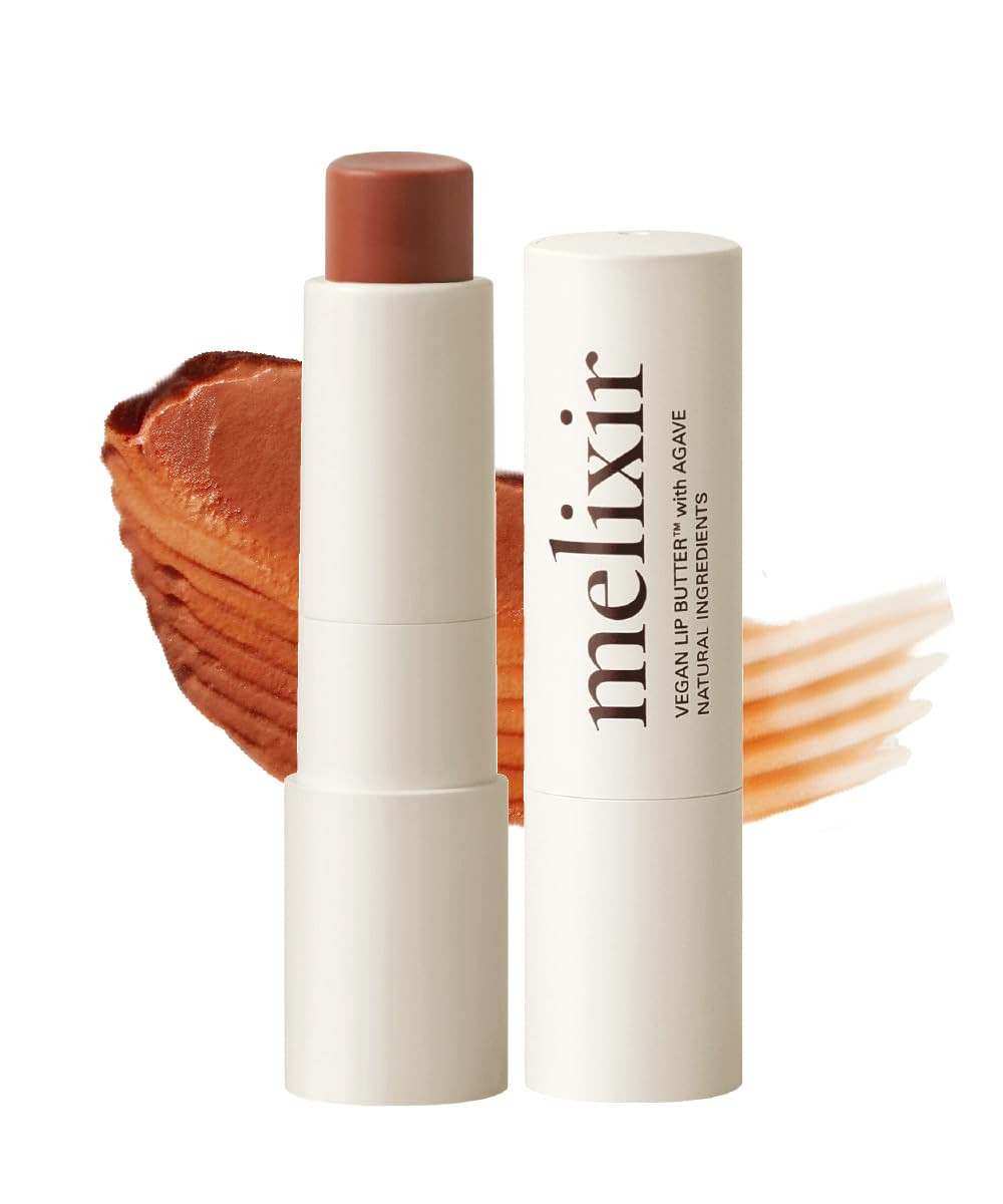 Melixir Vegan Lip Butter (12 Colors), Hydrating Tinted Lip Balm Stick, Bee-Free, Petrolatum-Free,... | Amazon (US)