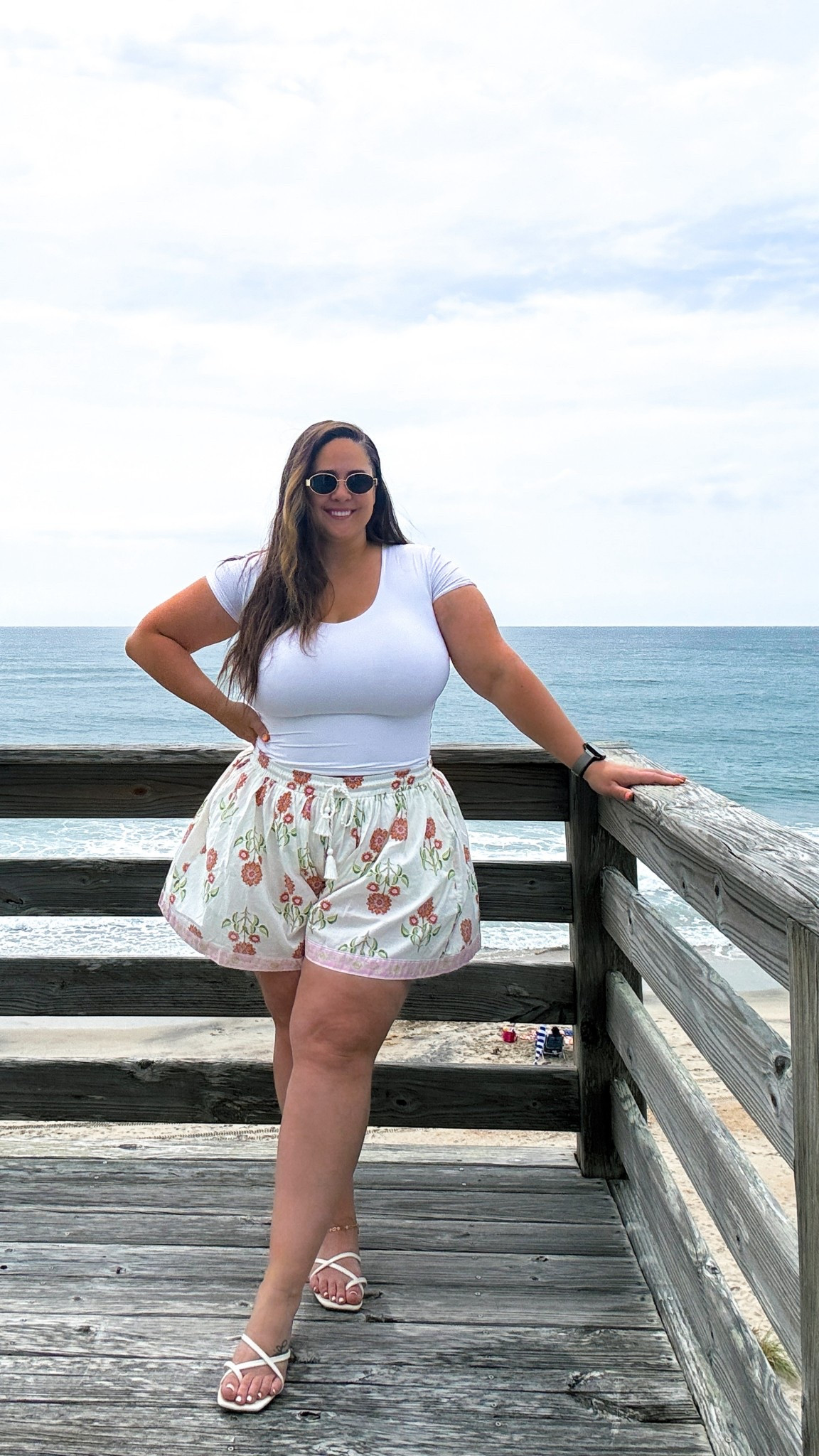 Casual summer vacation outfit ideas 

Top: size XL 
Shorts: size XL (lined) 

#everydaystyle #easyoutfits #summerstyle #affordablefashion #size14 #size16 #ltkcurves 

#LTKStyleTip #LTKMidsize #LTKPlusSize