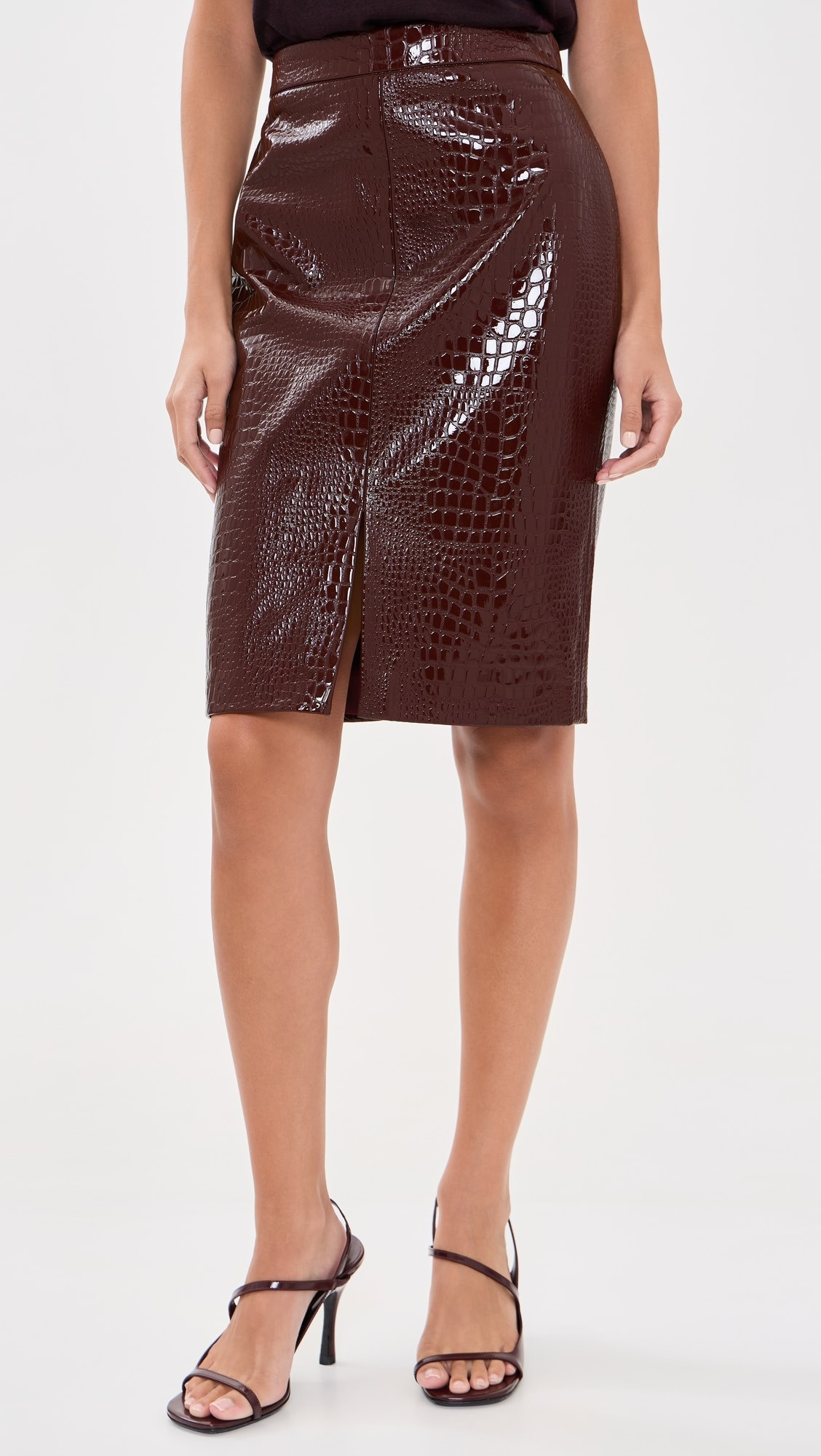 L'AGENCE Violetta Faux Leather Pencil Skirt | Shopbop | Shopbop