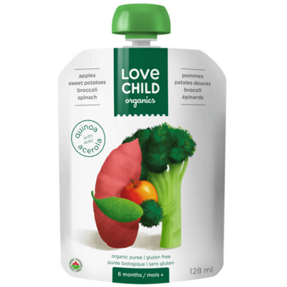Love Child Organics Super Blends Apples, Sweet Potatoes, Broccoli, Spinach | Well.ca