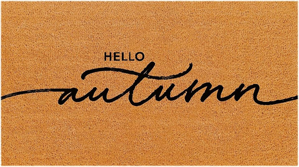 THEODORE MAGNUS Natural Coir Doormat with Non-Slip Backing - 17 x 30 - Outdoor/Indoor - Fall Door Ma | Amazon (US)