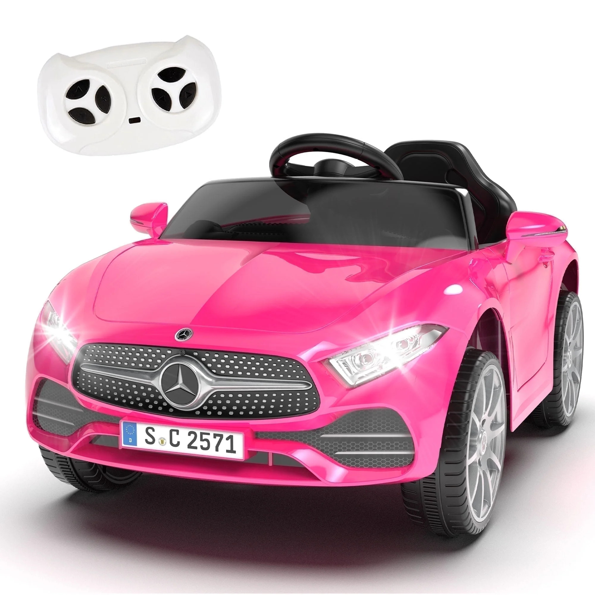 Xuanlur Licensed Benz CLS 350 12V Electric Ride on Toys with Parent Remote Control, Spring Suspen... | Walmart (US)