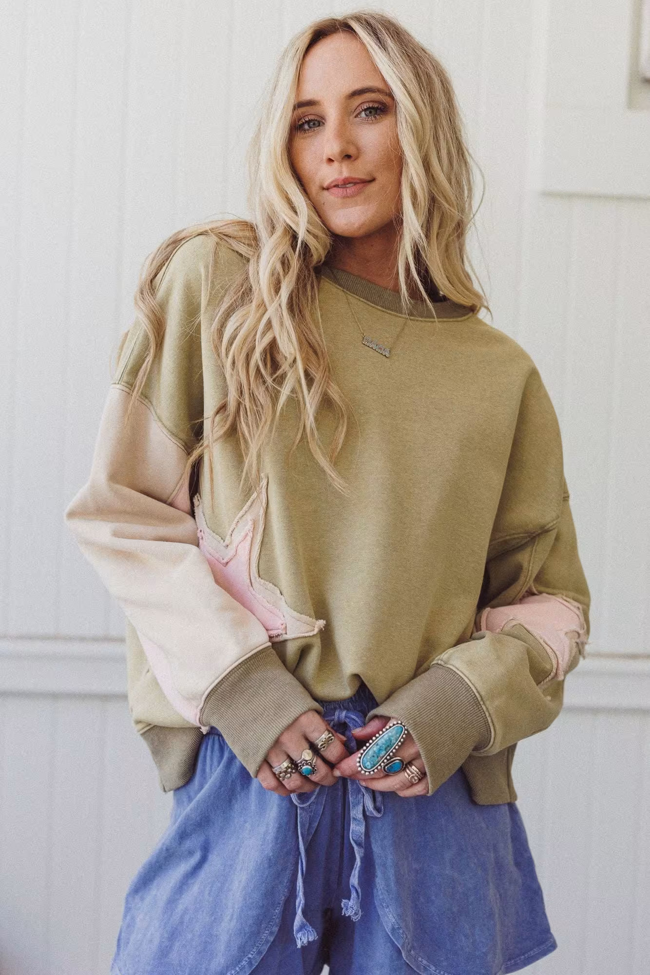 Starlit Soul Patchwork Pullover — Three Bird Nest | Three Bird Nest