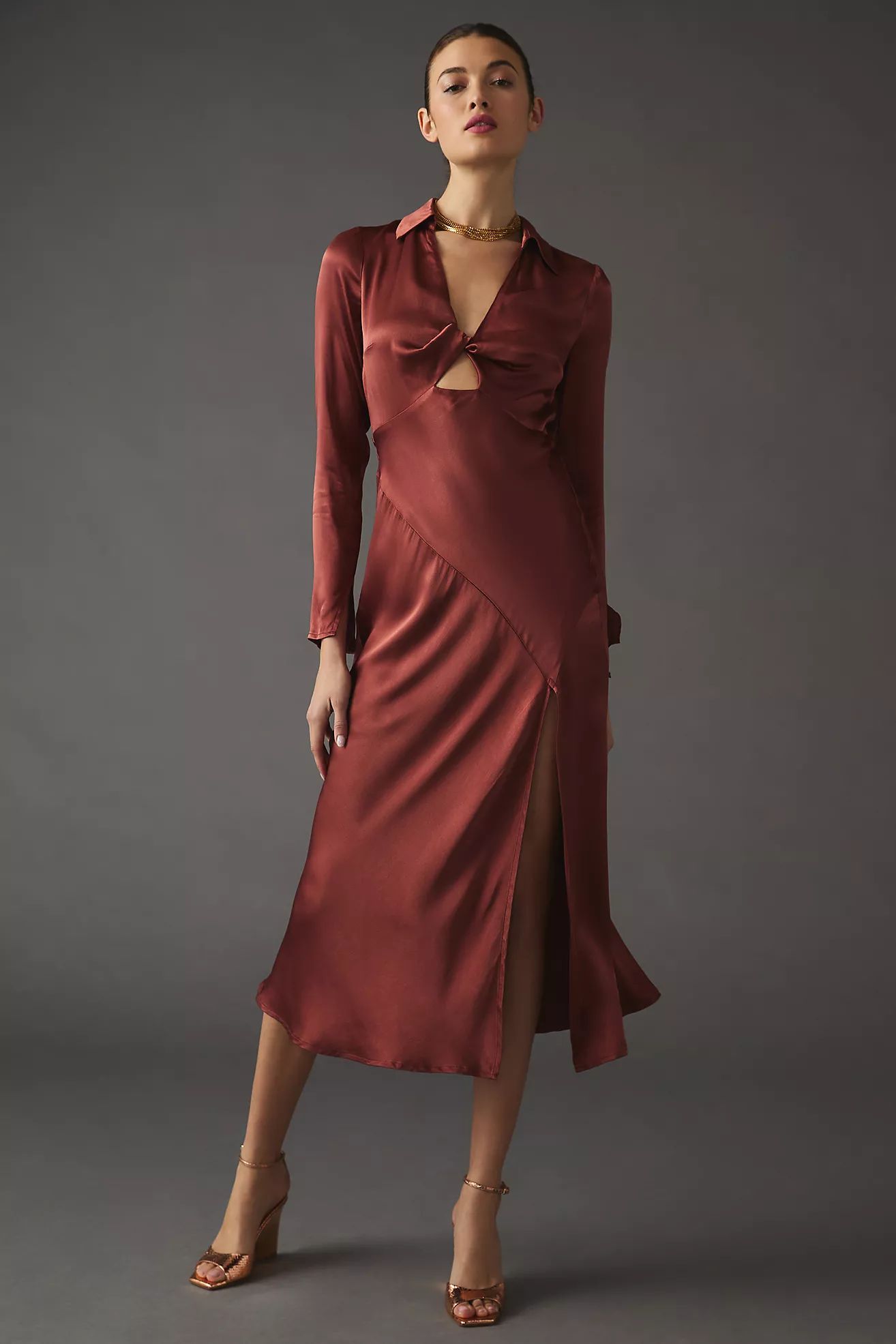 ASTR the Label Cutout Collared Dress | Anthropologie (US)