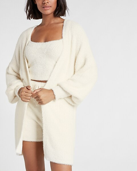 Fuzzy Fur Duster Cardigan | Express