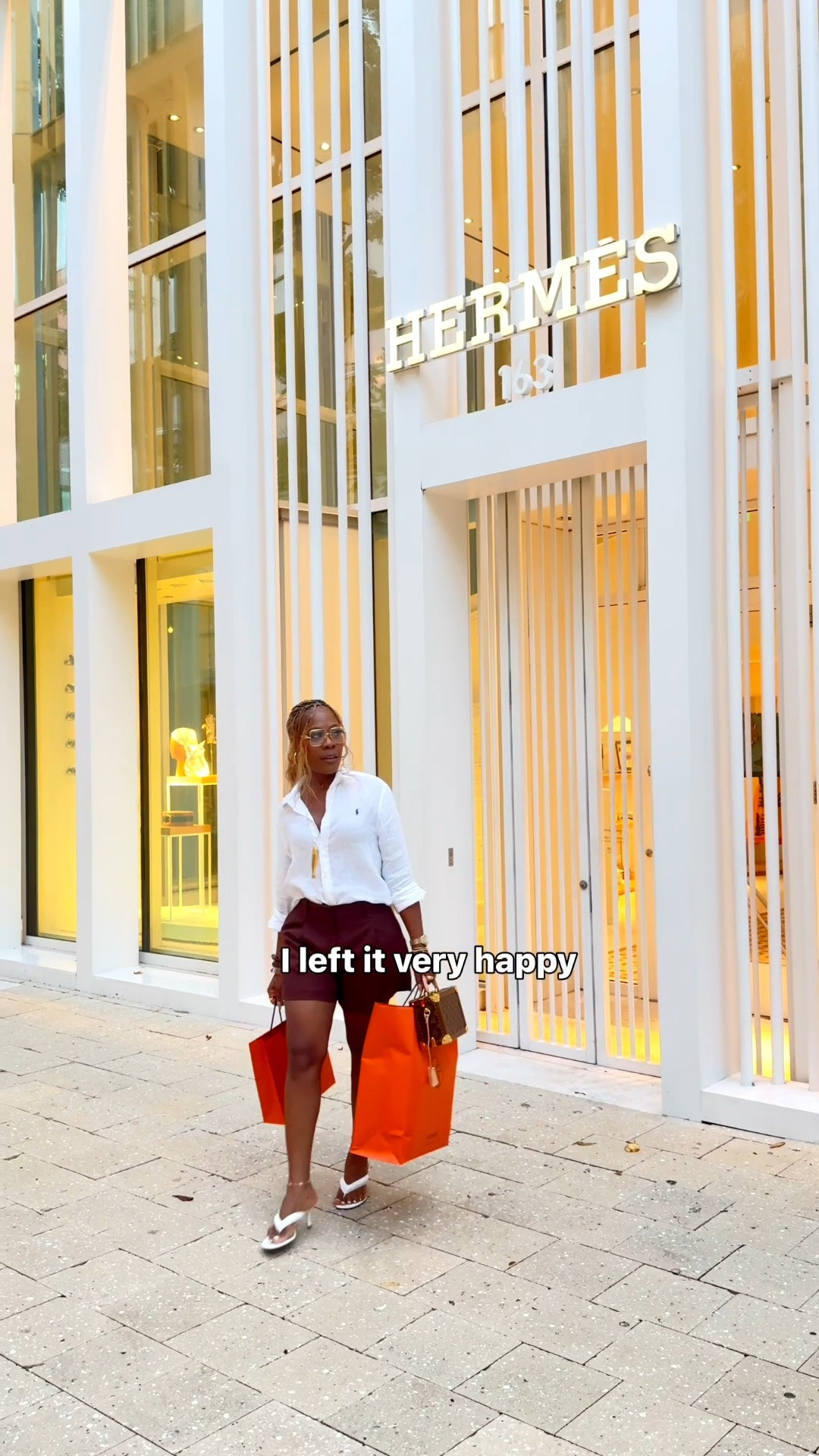 I tried to Vlog my birthday shopping at Hermes 🤭
Mind you, they said no recording but I was very sneaky and I left a very happy girl :)
This is my very first time shopping at any Hermes boutique in person and I was very pleased with my experience. Let's say I was a bit nervous because of all internet shenanigans but it turned out great! Even the kids had a treat Hermes Lollipop:)
#shoppingvlog #birthdayshopping #luxuryshopping #blackgirlluxury #miamidesigndistrict  It was a great experience!

#LTKdayinmylife #LTKstorytime #LTKvlog