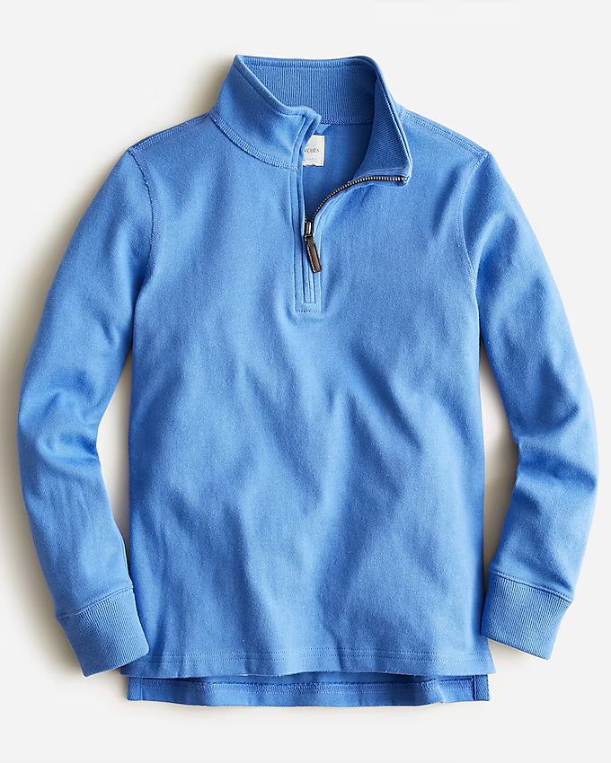 Kids' half-zip cotton popover shirt | J.Crew US