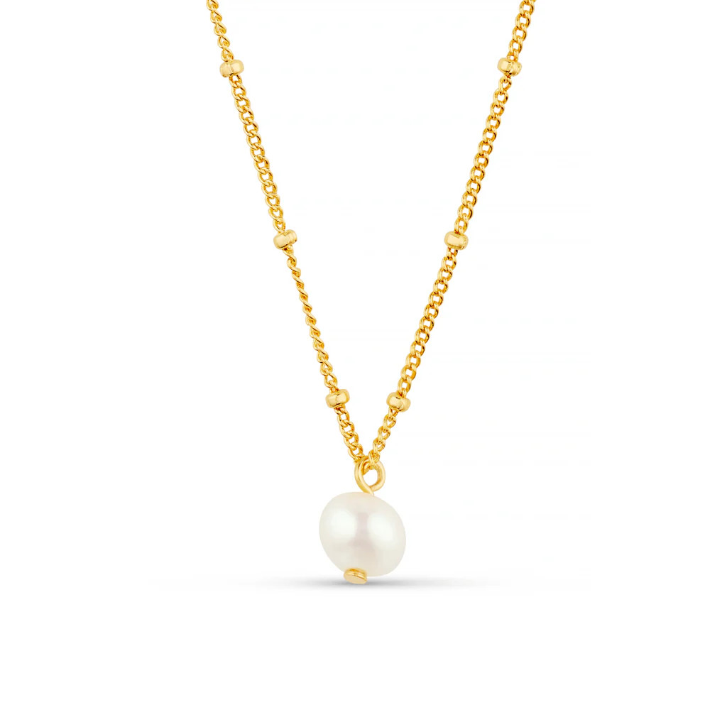 Pearl Satellite Necklace - Gold | Orelia