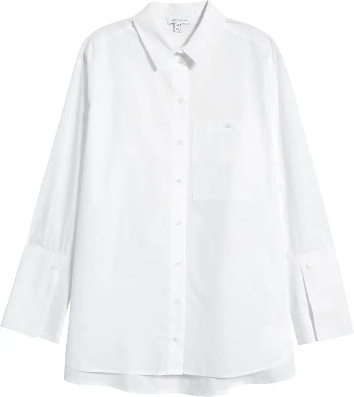 Women's Cotton Poplin Button-Up Shirt | Nordstrom