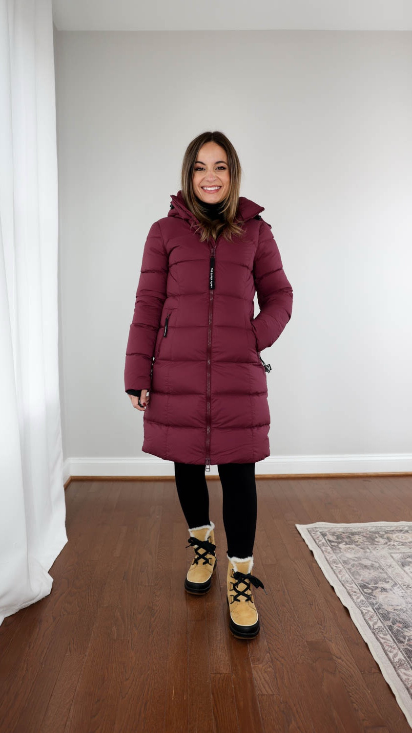 The Super Puff from Aritzia in four different styles and length on me! 

My favorite is the Supersnug mid! 

Sizing: 

The Supersnug Puff Mid: xxs in spiced burgundy 

Leggings (Aerie): xs short 
Turtleneck (Aritzia): xxs 
Boots (Sorel): mine are from a previous season and are different in design 
The Super Puff Shorty: xxs in matte pearl 
The Super Puff Mid: xxs in black 
The Supersnug Puff Long: xxs in modern taupe 

My measurements for reference: I’m 4’10” and 105lbs. My bust, waist, and hip measurement is 32”, 24”, and 36”.

#LTKPetite #LTKActive