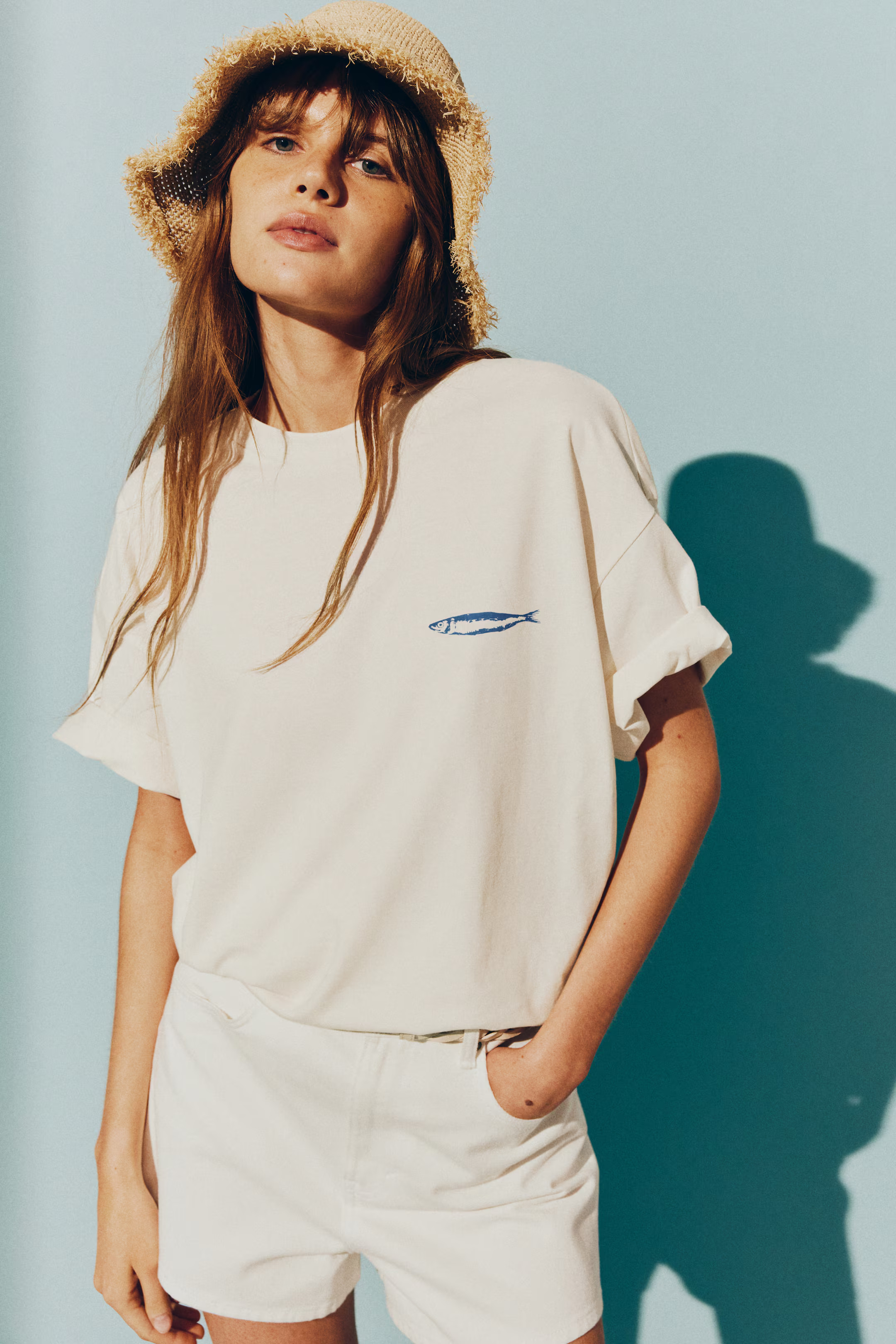 Oversized T-Shirt with Motif | H&M (US + CA)