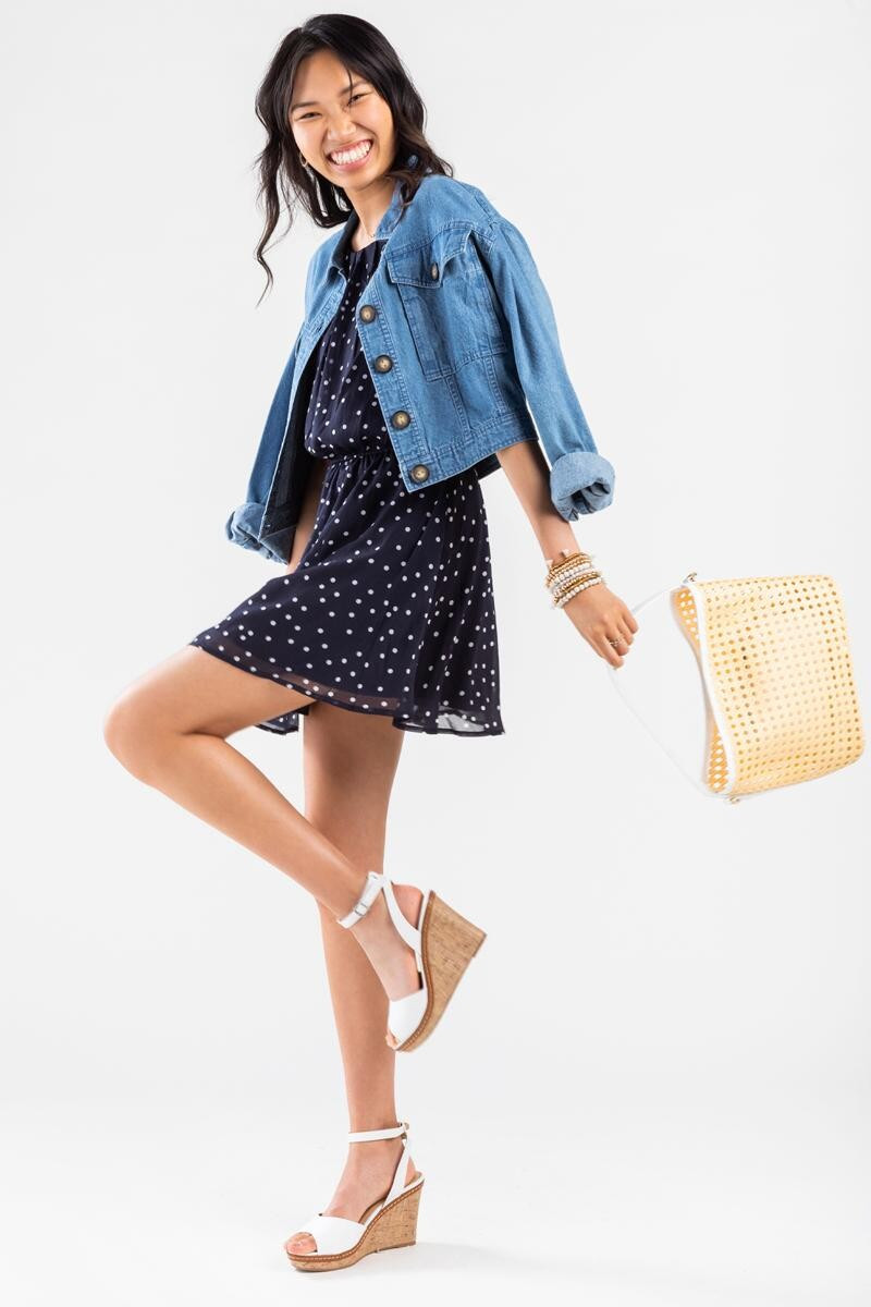 Alina Polka Dot Flawless Dress | Francesca’s Collections