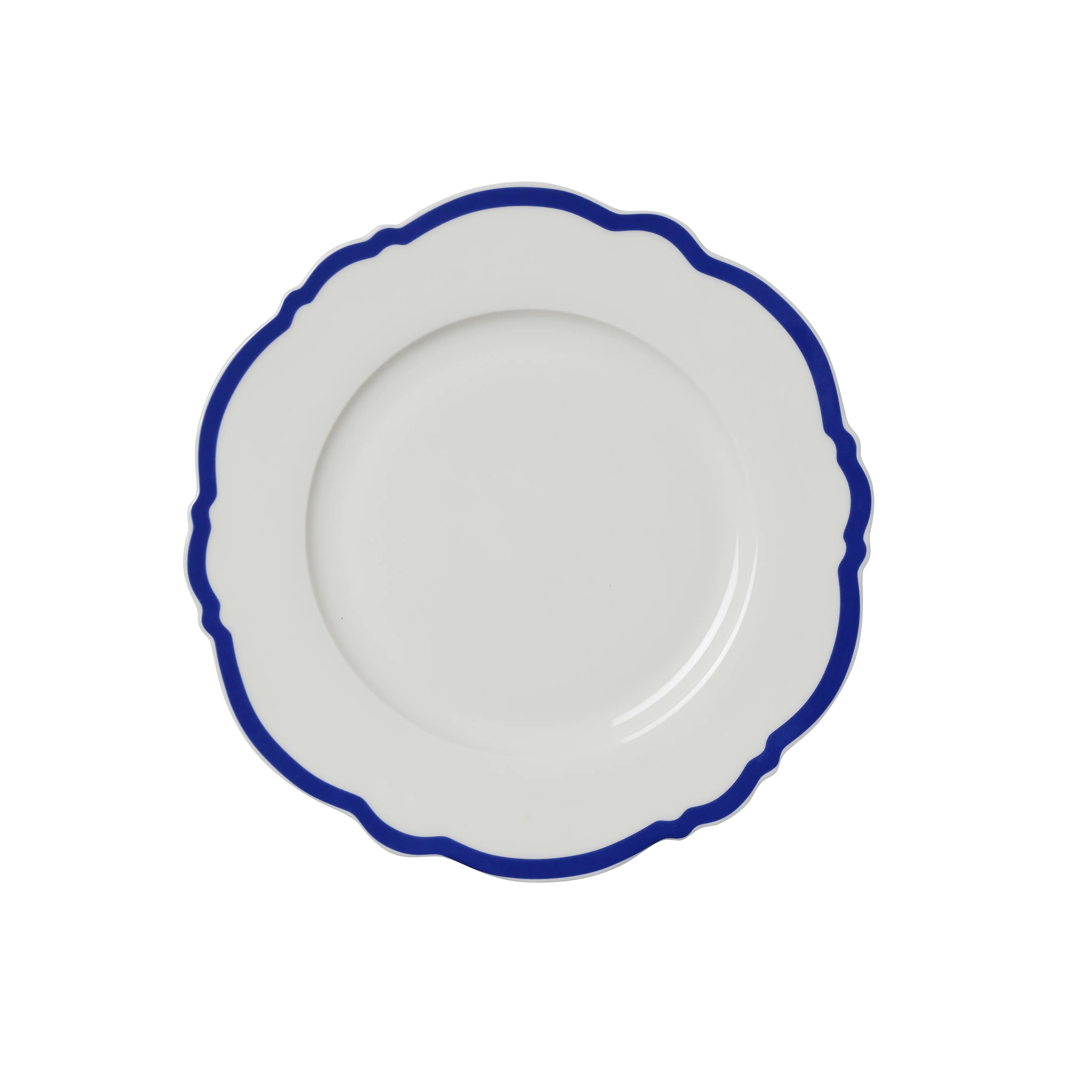 Navy Wave Side Plates - set of 4 | In the Roundhouse