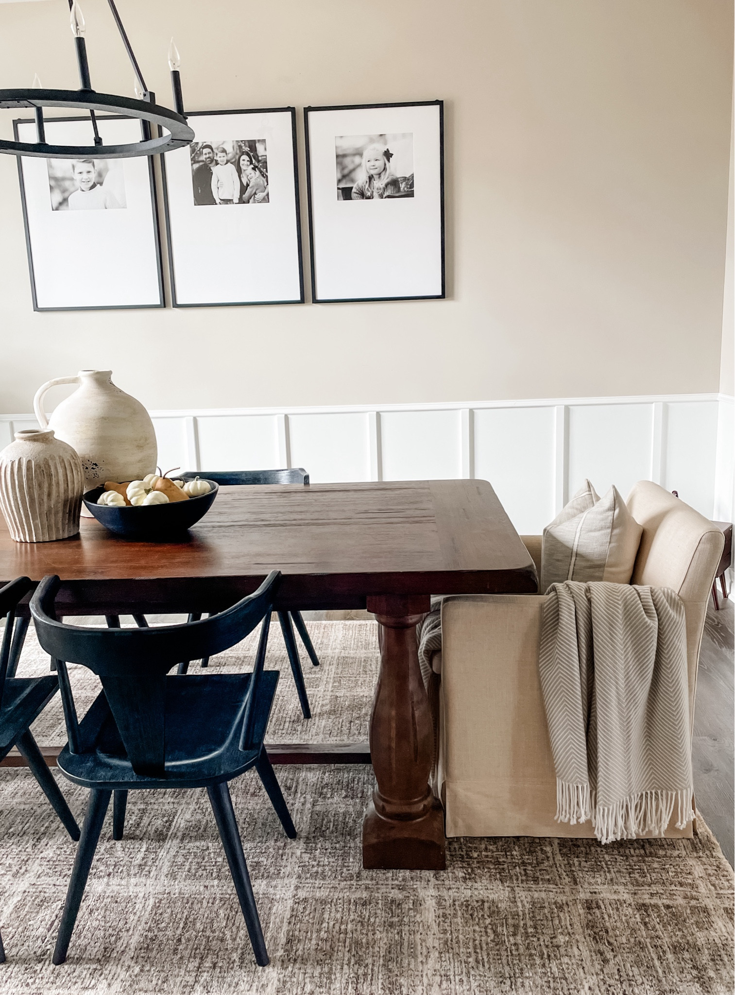 Fall | Dining room
Dining table, dining chair, pottery barn, world market, Target finds, threshold, studio McGee, chandelier, triptych, gallery, frames, wall frame, bowl, centerpiece, fall decor, neutral decor, vase, pot, jug, artisanal

#LTKStyleTip #LTKHome #LTKSeasonal