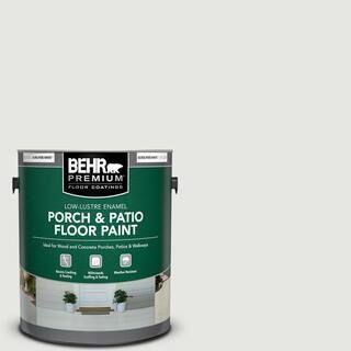 BEHR PREMIUM 1 gal. #PFC-66 Ice White Low-Lustre Enamel Interior/Exterior Porch and Patio Floor P... | The Home Depot