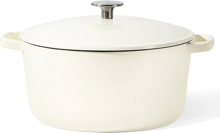 Amazon.com: CAROTE 5.5Qt Enamel Cast Iron Dutch Oven Pot With Lid, Oven Safe Up to 500°F, Cast I... | Amazon (US)