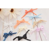 12 Pre-Tied Satin Bow, Set Mini Embellishment, Aplique, Tiny Bows, Bows Set, Ribbon White Ribbons, R | Etsy (CAD)