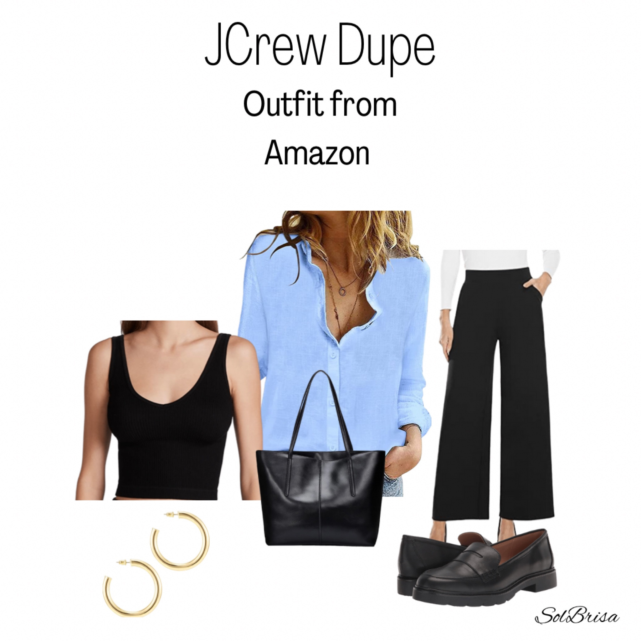 If you’re looking for a more affordable style to fit your budget, try this look from Amazon.
A classic blue linen shirt with a black knit tank top
underneath. Pair with these wide leg trouser pants and loafers. Accessorize with some gold hoop earrings and you’re set! 

Fall trends
Fall outfit 
Fall look
Trending shoes 
Trends for fall 
Fall style 
Casual style
Minimalist fashion
Minimalist outfit 
Dupe outfit 
Casual outfit 
Penny loafers 
Shoe crush 
Style tips 
Fashion


#LTKsalealert #LTKSeasonal #LTKstyletip