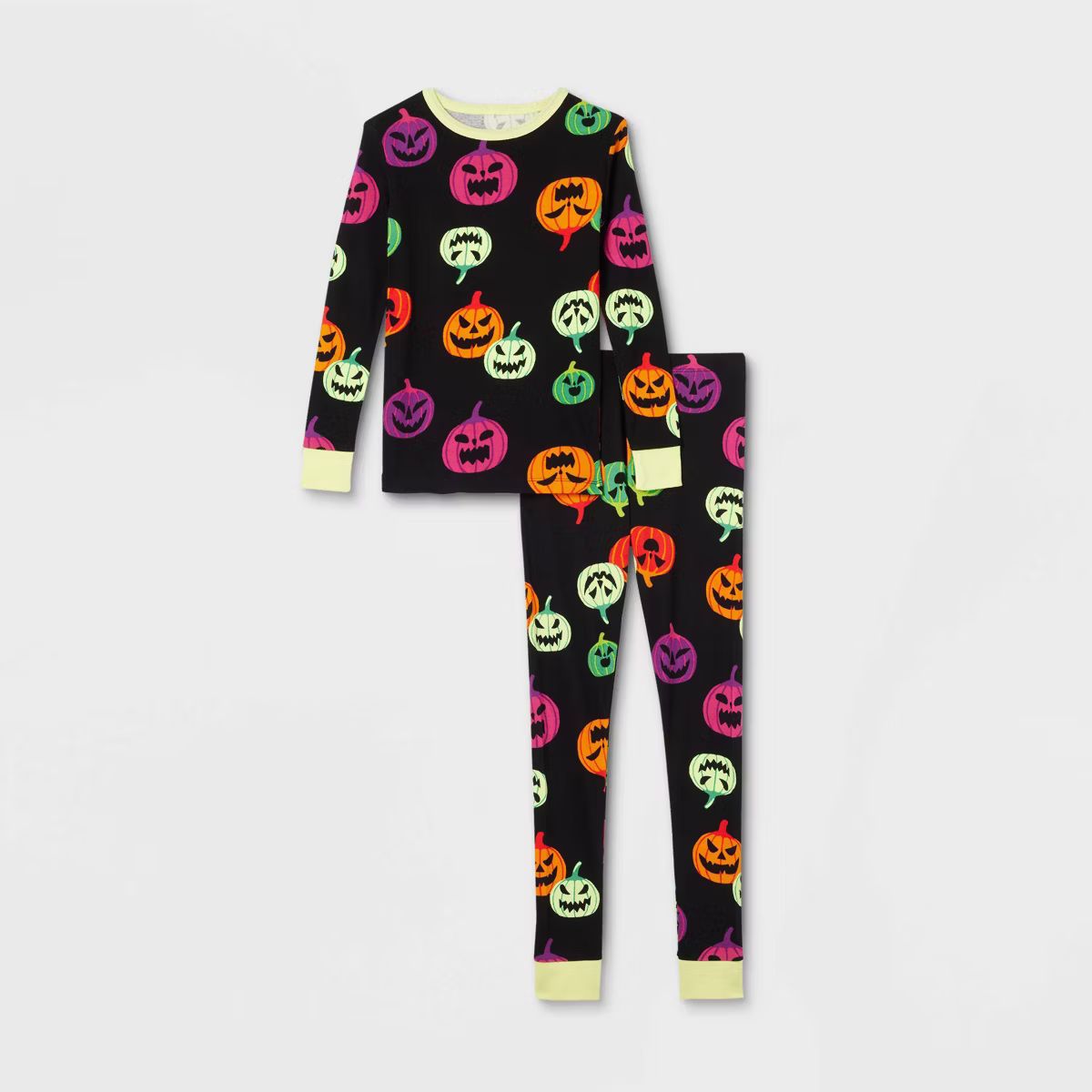 Kids' 'Pumpkin' Printed Glow-in-the-Dark Halloween Matching Family Pajama Set - Hyde & EEK! Bouti... | Target