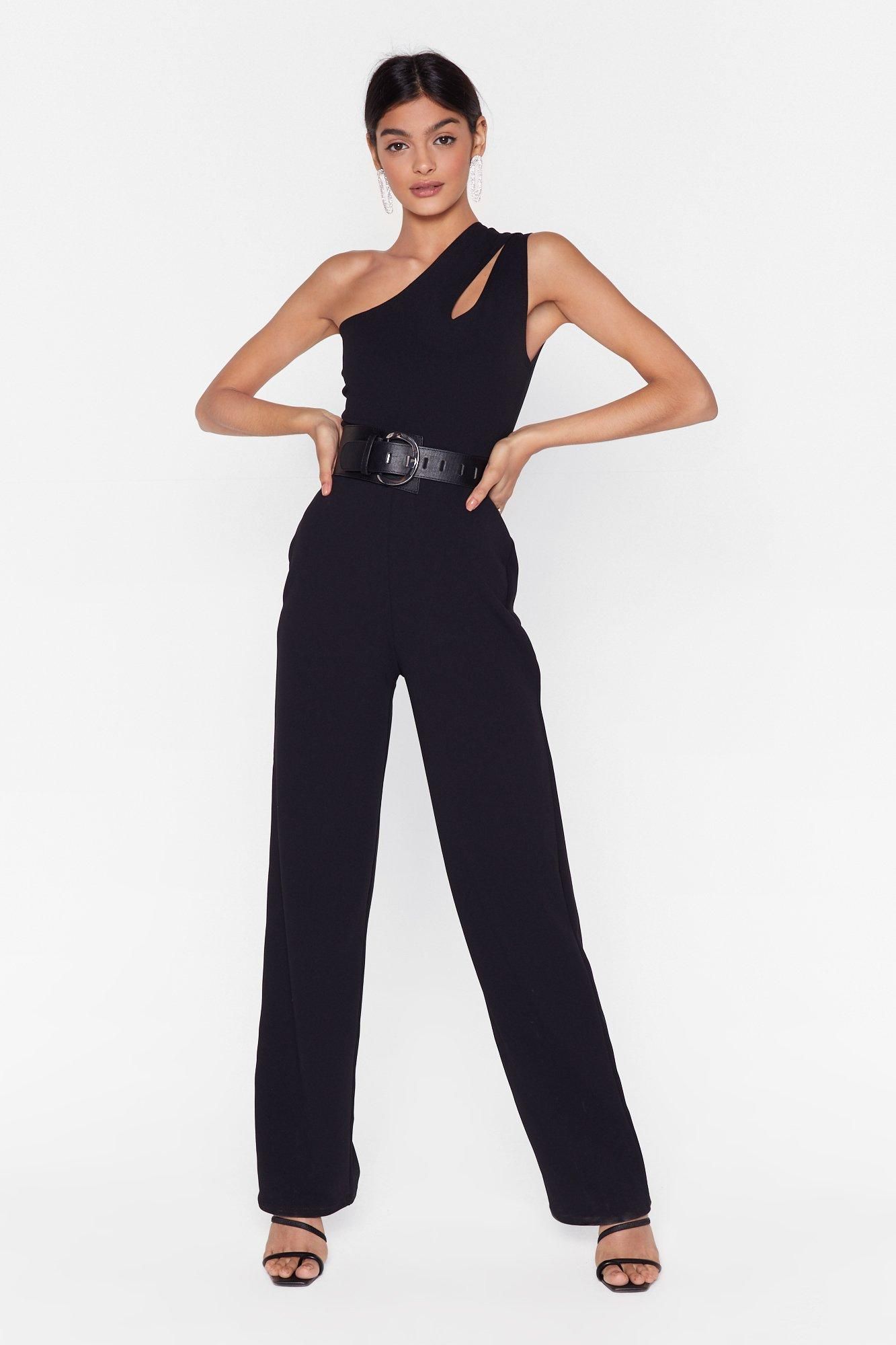 Womens Party of One Shoulder Jumpsuit - Black | NastyGal (US & CA)