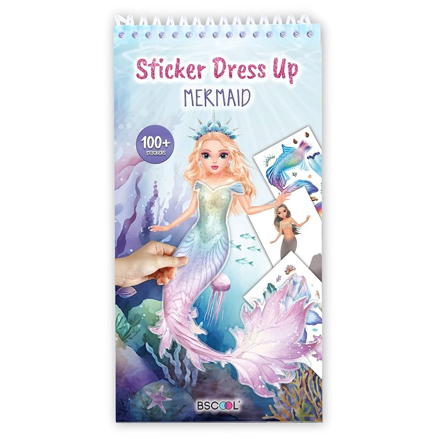 Sticker Dress up Mermaid - Sticker Activity Book for Kids. Learn Girls Fashion Design for Mermaid... | Amazon (US)