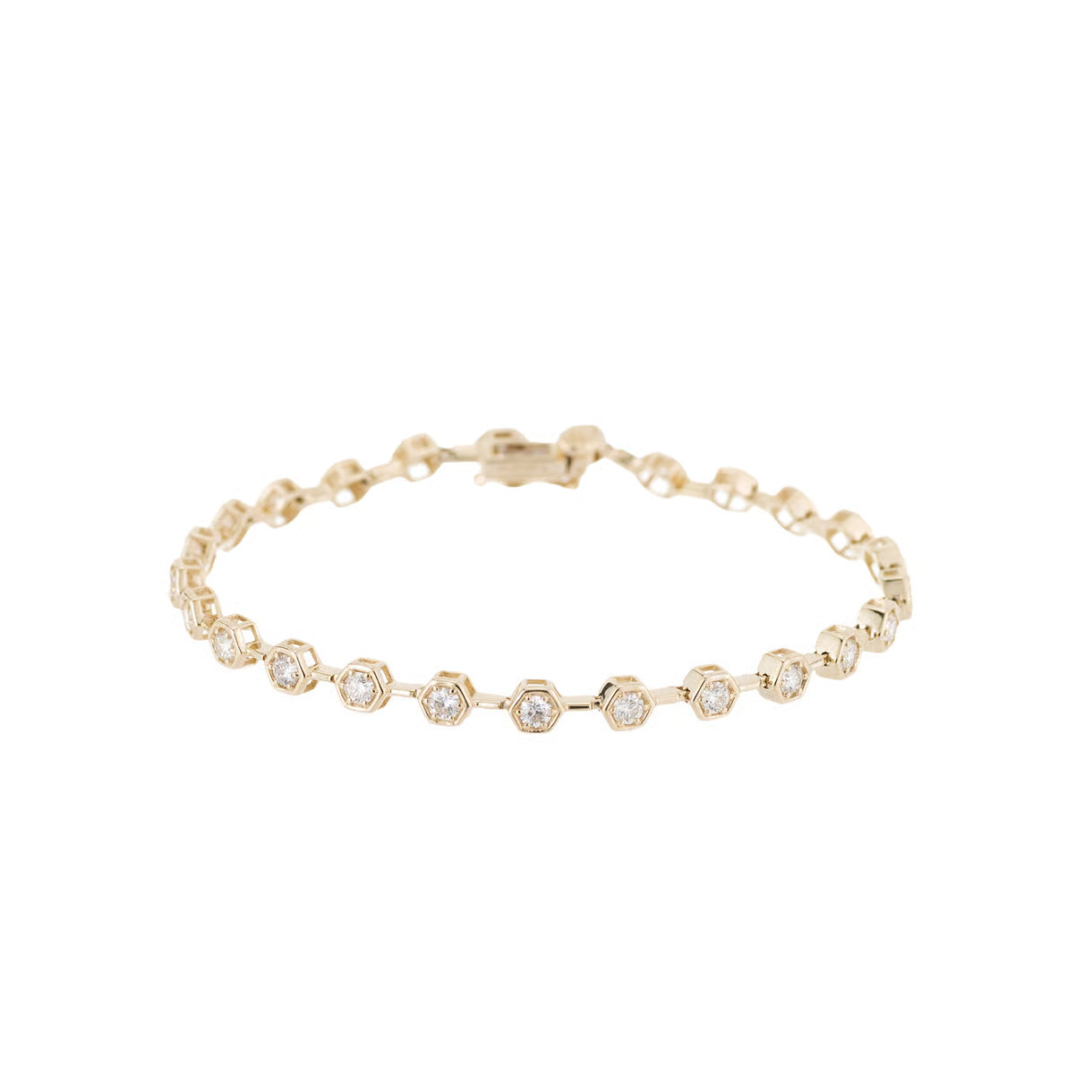 Diamond Hex Tennis Bracelet | goop