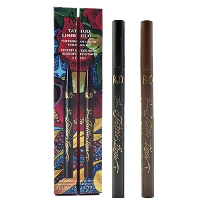 Kat Von D KVD Beauty Tattoo Liner Duo Waterproof Liquid Eyeliner Holiday Gift Set:: Tattoo Liner ... | Amazon (US)