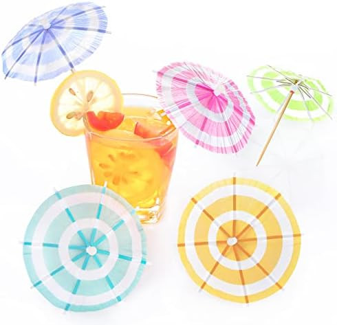 150 Pieces Drink Umbrellas Cocktail Picks Parasol Cocktail Umbrellas Sticks with Wood Toothpicks ... | Amazon (US)