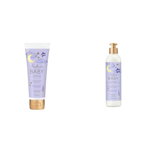 SheaMoisture Baby Manuka Honey & Lavender 8 oz Moisturizer and Pre-Wash Hair Detangler Nighttime Skin and Hair Care Regimen | Amazon (US)