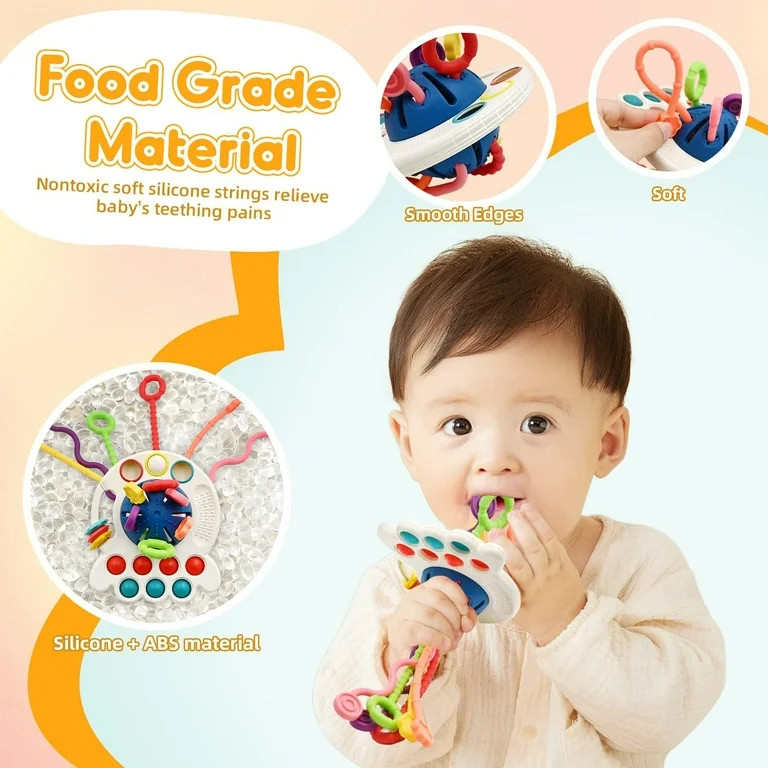 Kid Odyssey Baby Montessori Sensory Toys for 12-18 Months, Travel Pull String Toy for 0-6 Months,... | Walmart (US)