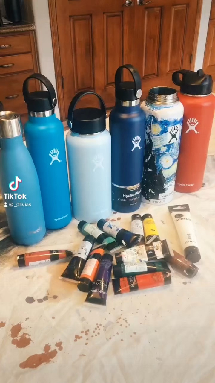 Customized painted water bottles and hydro flasks with acrylic paint make a perfect gift for friends and family during the holidays! Be sure to use acrylic paint and seal with waterproof spray 

#LTKVideo #LTKSeasonal #LTKGiftGuide