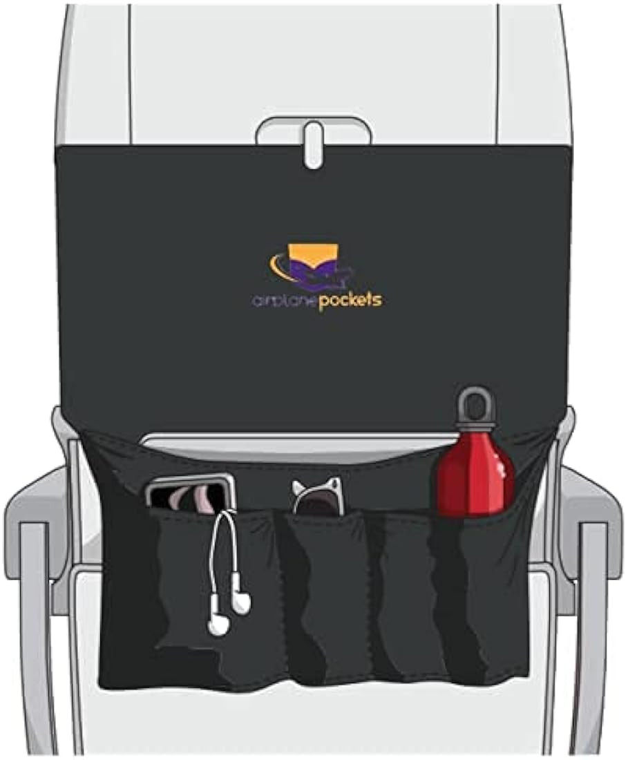 Airplane Pockets Airplane Tray Table Cover | Seat Back Organizer & Storage for Personal Items | C... | Amazon (US)