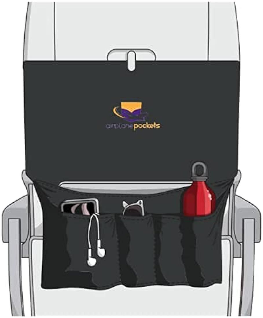 Airplane Pockets Airplane Tray Table Cover | Seat Back Organizer & Storage for Personal Items | C... | Amazon (US)