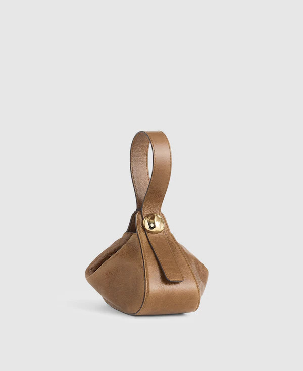 The Sculpted Metal Wristlet Bag | Madewell