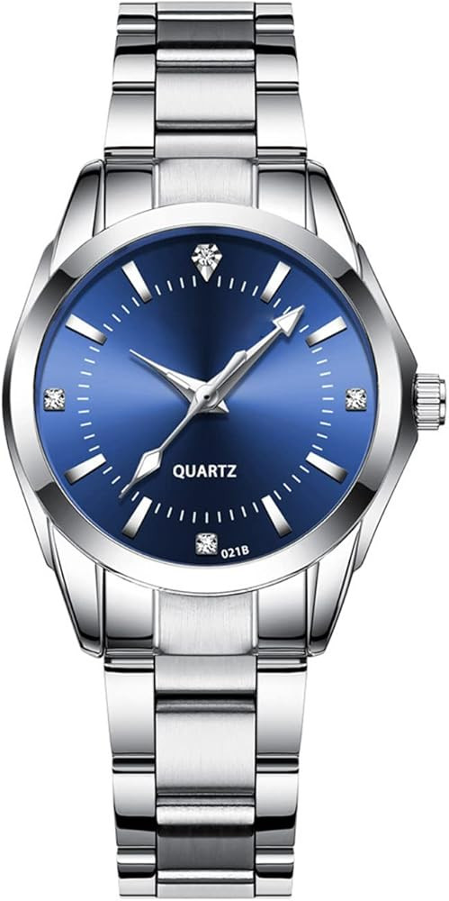Women Watch Classic Silver Stainless Steel Waterproof Quartz Analog Watch Fashion Ladies Wrist Wa... | Amazon (US)