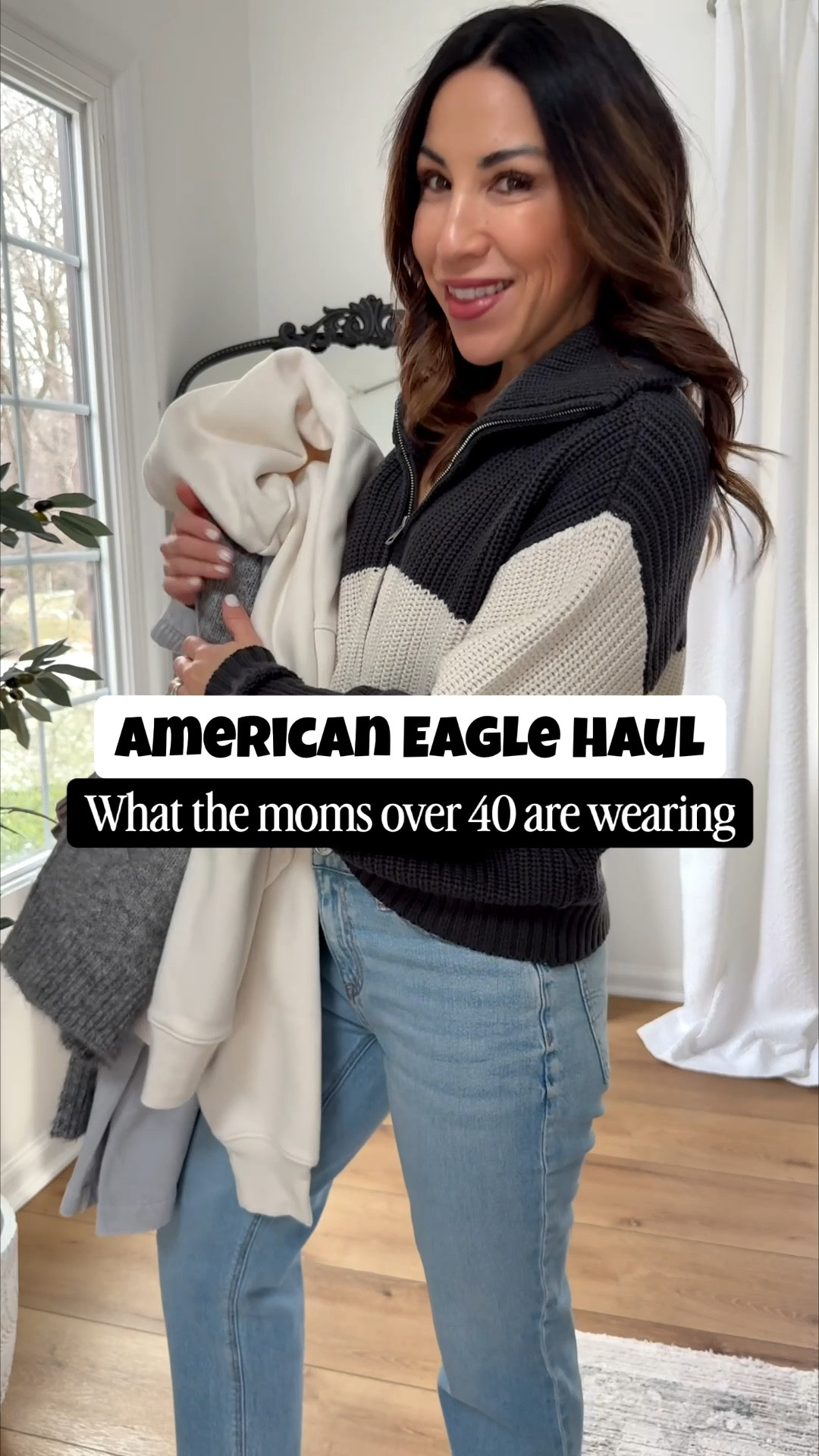 #AEPartner The theme is cozy and these new arrivals from @americaneagle will be sure to become some of my most worn cozy favorites for winter. Sweatshirts, sweaters, sweatpants and jeans for easy, casual winter outfits! And it’s just about all on sale. #AEJeans

Sweaters and tops small. Wide leg sweatpants XS. Baggy jeans 0 short. Straight leg jeans 0 X-short. 

American Eagle jeans, American Eagle haul 

#LTKSaleAlert #LTKFindsUnder50 #LTKOver40