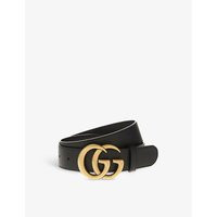 Gucci GG leather belt, Mens, Size: 30, Nero | Selfridges