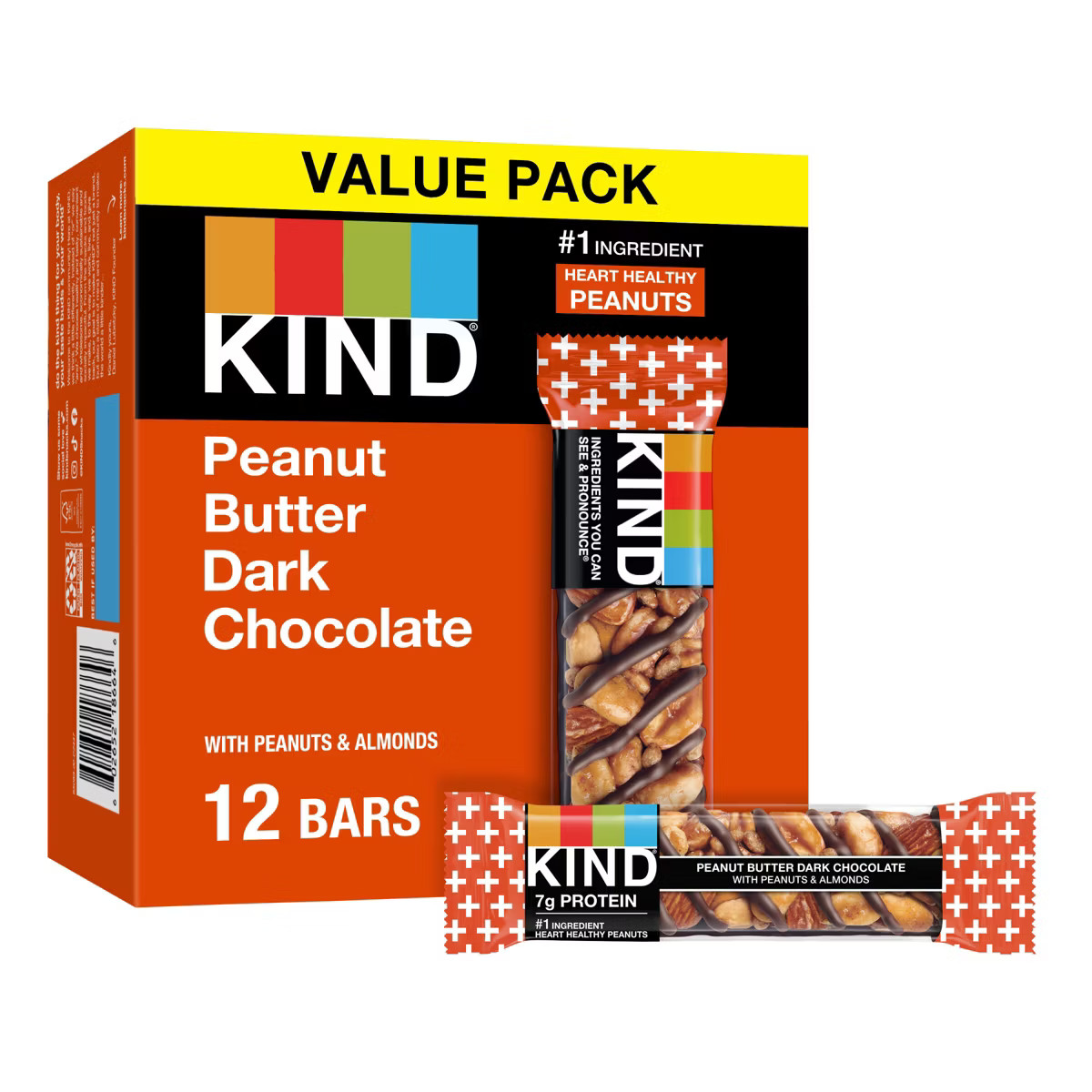 KIND Protein Bars Peanut Butter Dark Chocolate + Protein Nutrition Snacks - 12ct | Target