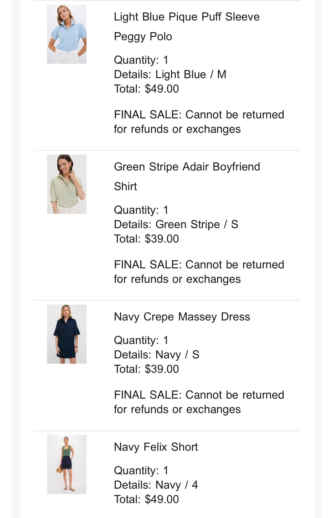 What I bought from the Tuckernuck sample sale! 