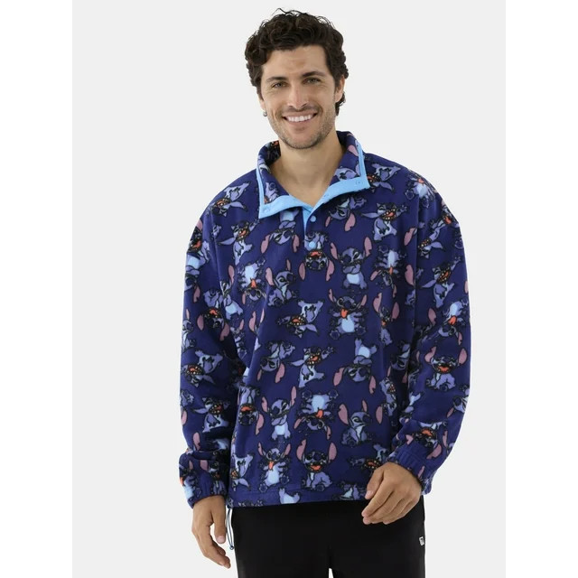 Stitch Men's & Big Men's Polar Fleece Sweatshirt, Sizes XS-3XL | Walmart (US)